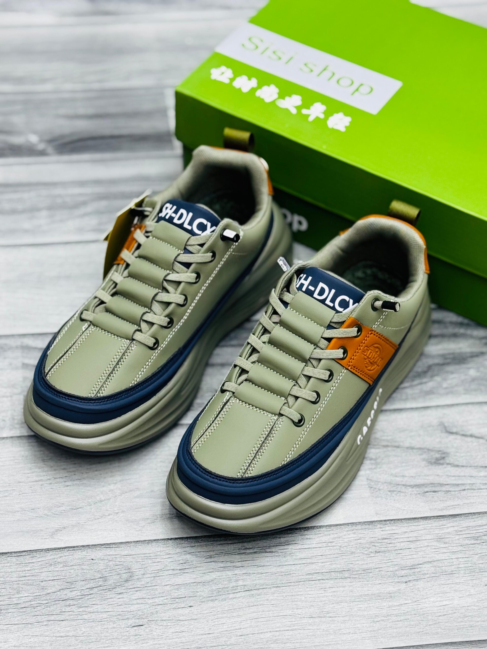 Branded Chunky Shoes | Olive