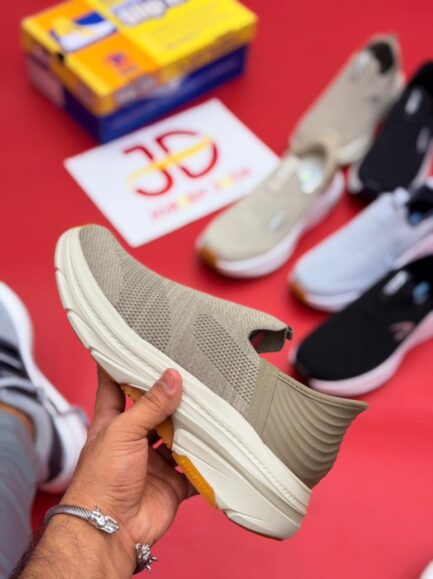 LET'S GO MAX CUSHIONING SLIP-INS - KHAKI