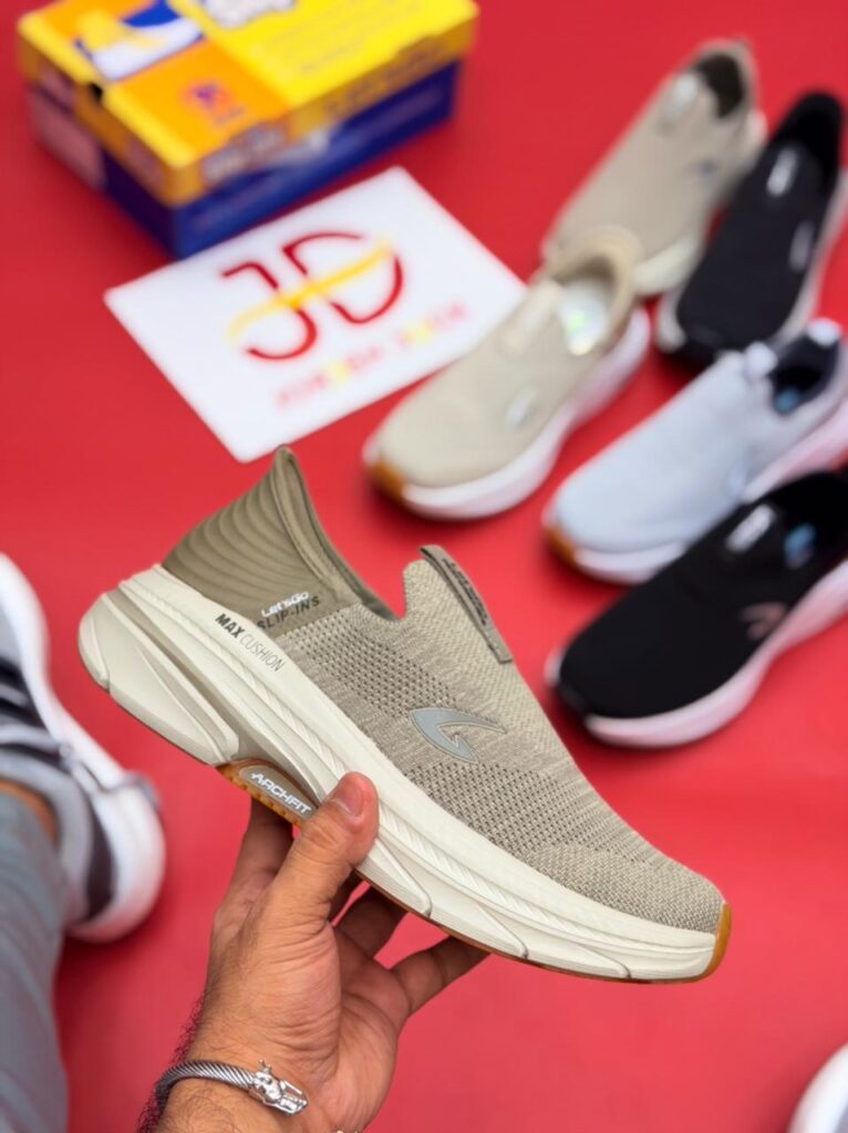 LET'S GO MAX CUSHIONING SLIP-INS - KHAKI
