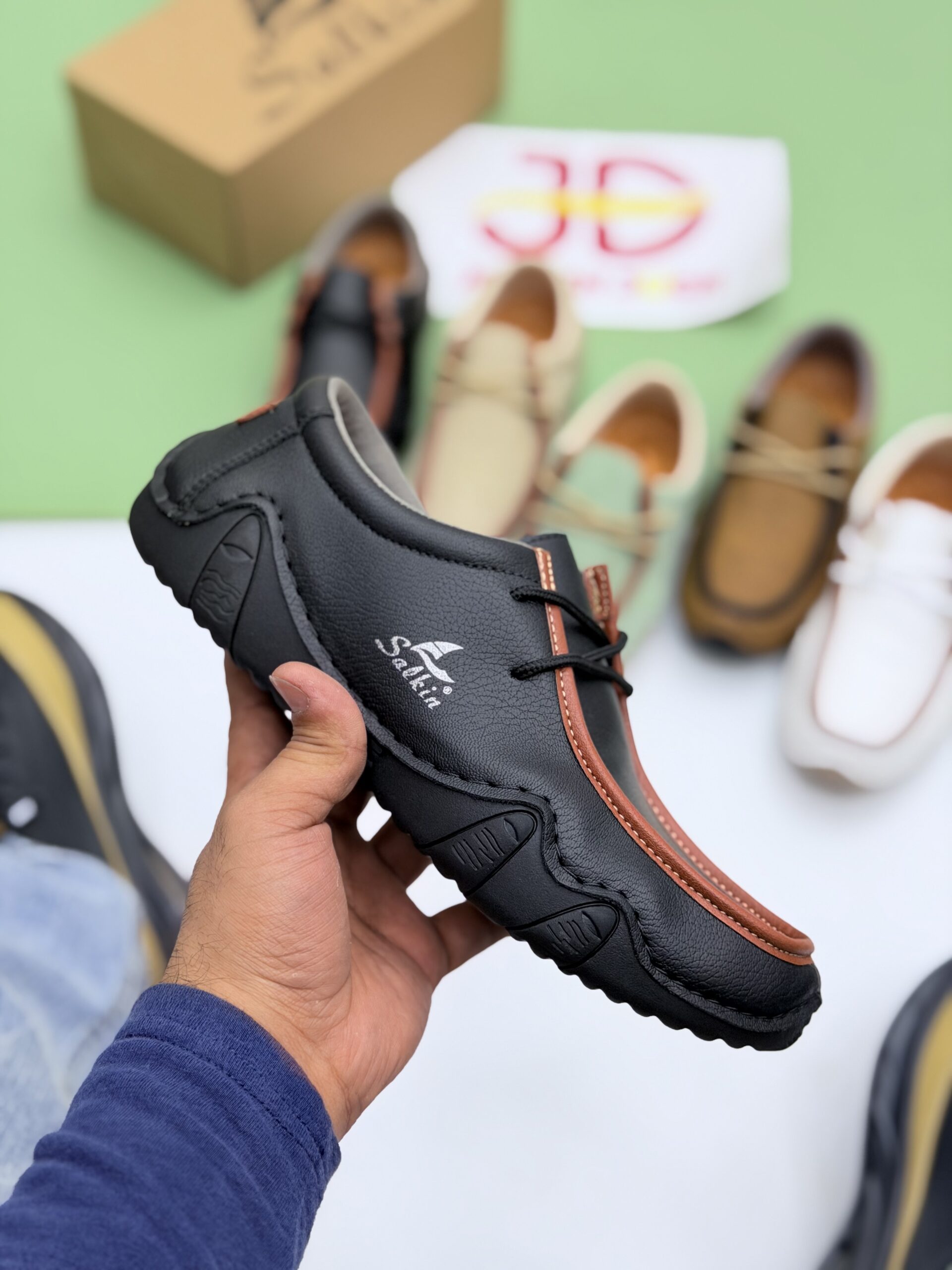 SALKIN SEMI FORMAL SHOE | BLACK