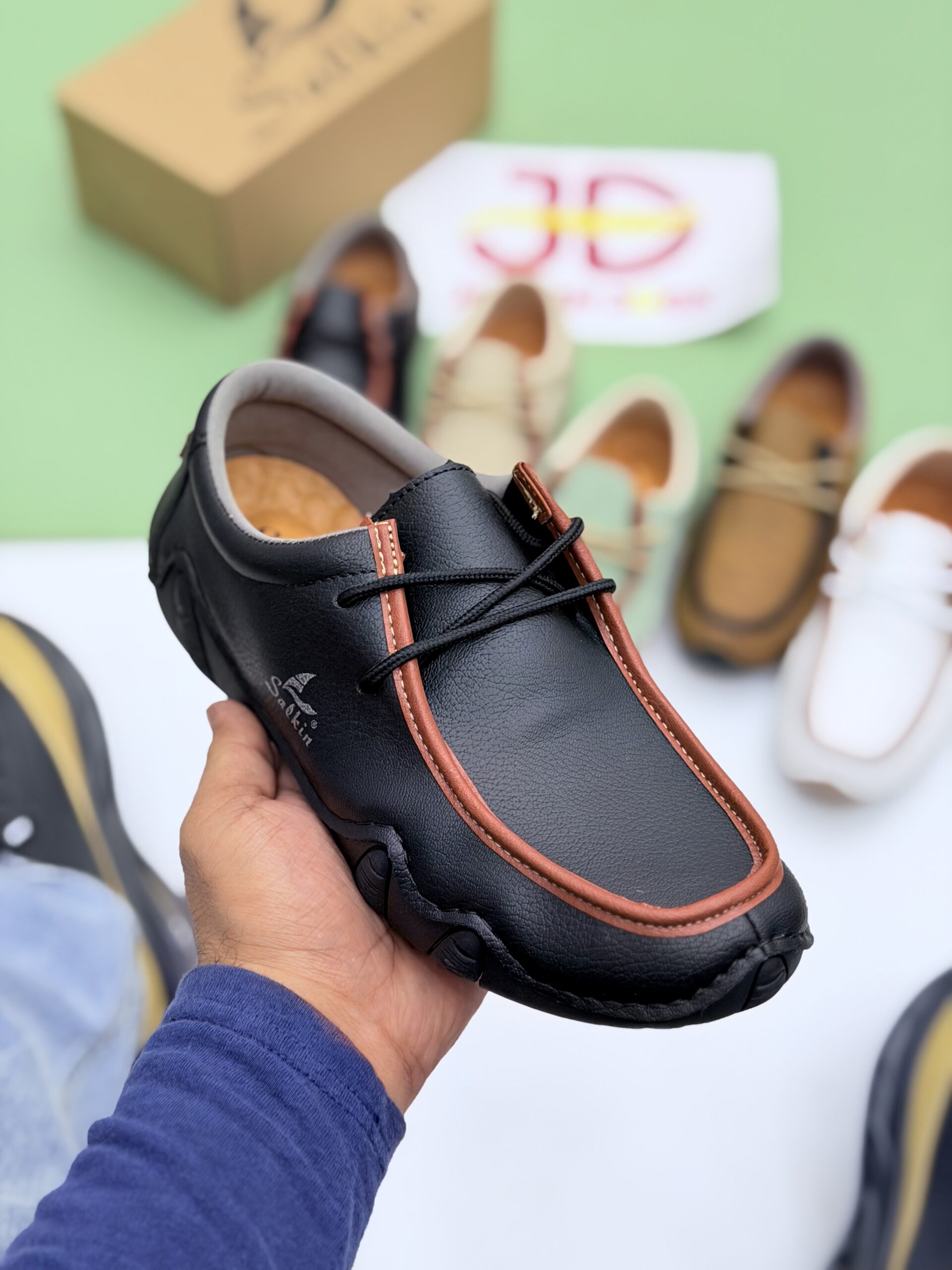 SALKIN SEMI FORMAL SHOE | BLACK - Image 2