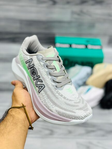 NOKA Running Shoes | GREY/GREEN