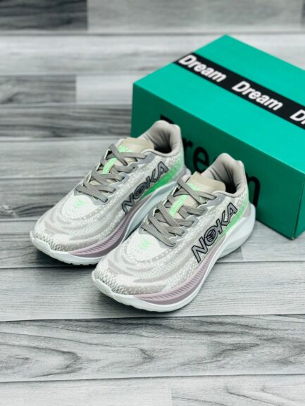 NOKA Running Shoes | GREY/GREEN