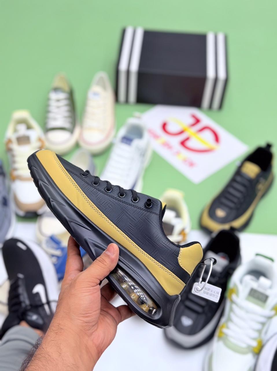 NEW LOOK FASHION SHOES | BLACK/MUSTURD