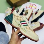 ROYAL EDGE CASUAL SHOES | CREAM/GREEN