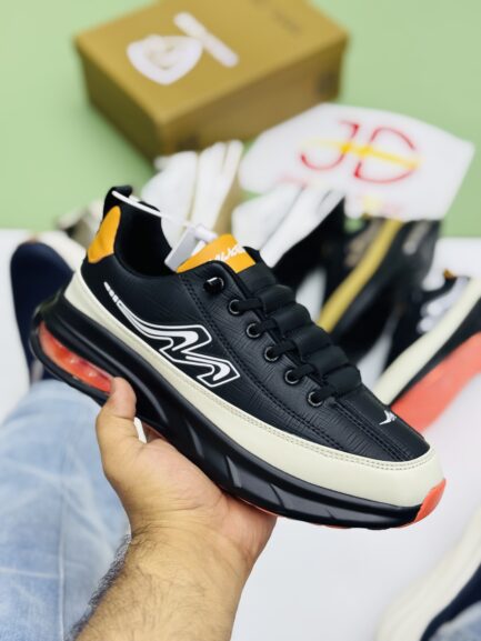 VELOCITY AIR MAX SHOE | BLACK/ORANGE
