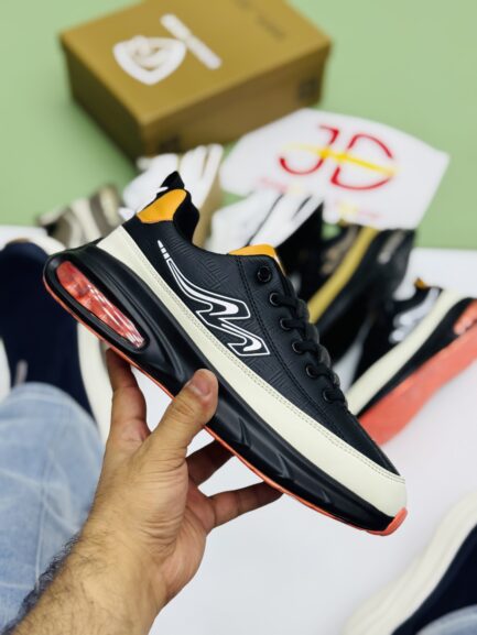 VELOCITY AIR MAX SHOE | BLACK/ORANGE