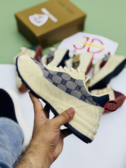 Urban Luxe Stripe Sneakers – Premium Casual Shoes