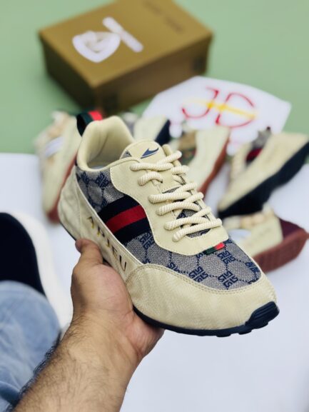 Urban Luxe Stripe Sneakers – Premium Casual Shoes