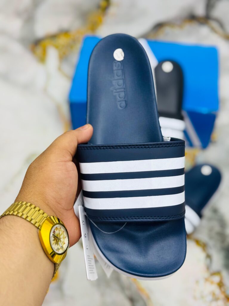 ADI THREE STRIPS SLIDE | BLUE