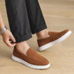HERITAGE SUEDE LOAFERS | BROWN