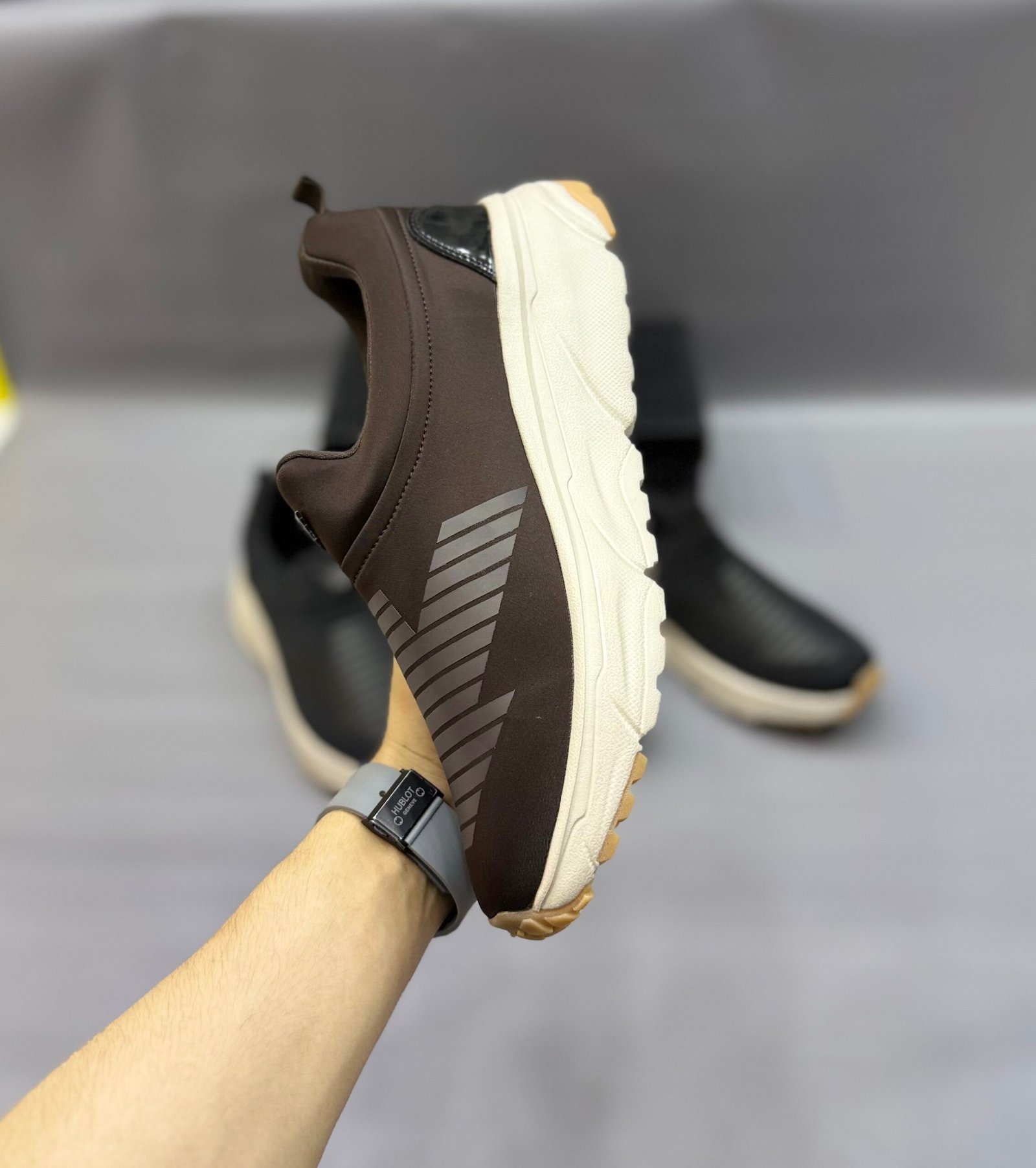 ARMANI ARCH FIT SHOES | BROWN