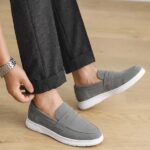 HERITAGE SUEDE LOAFERS | GREY