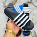 ADI THREE STRIPS SLIDE | WHITE/BLACK