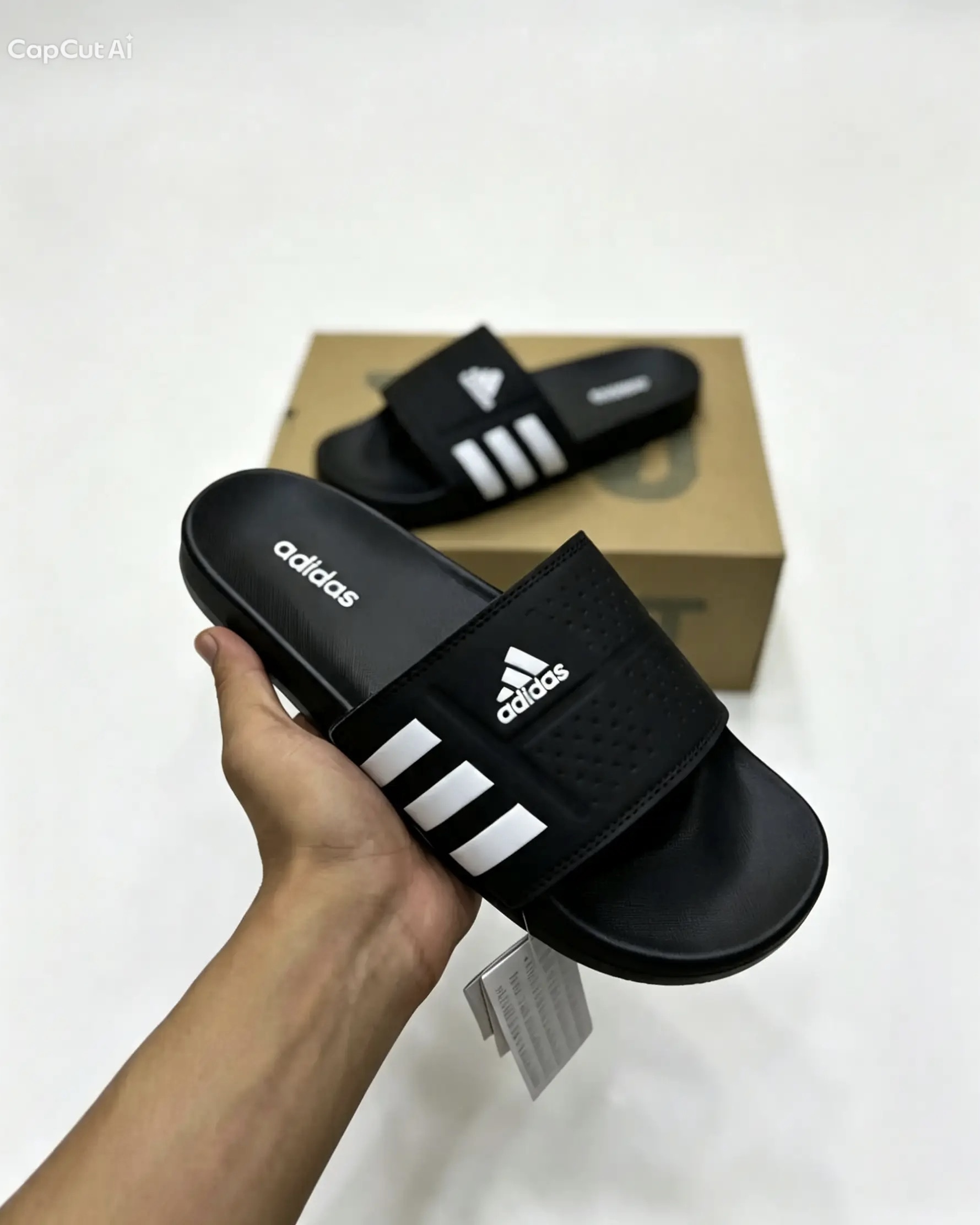 ADII ADILETTE COMFORT SLIDES | BLACK