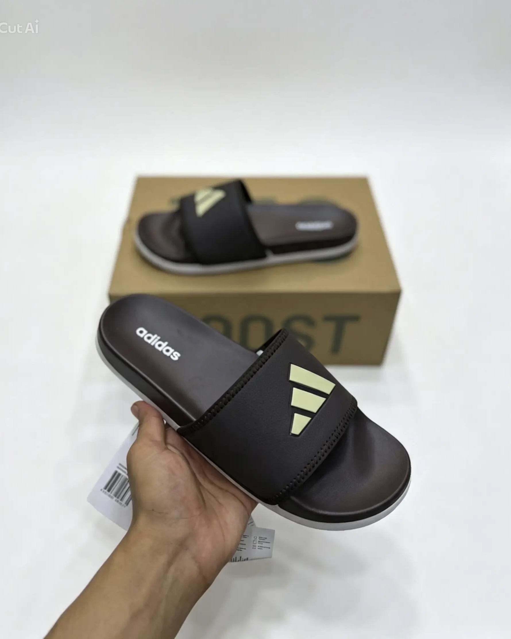 ADII ADILETTE AQUA SLIDES | BROWN