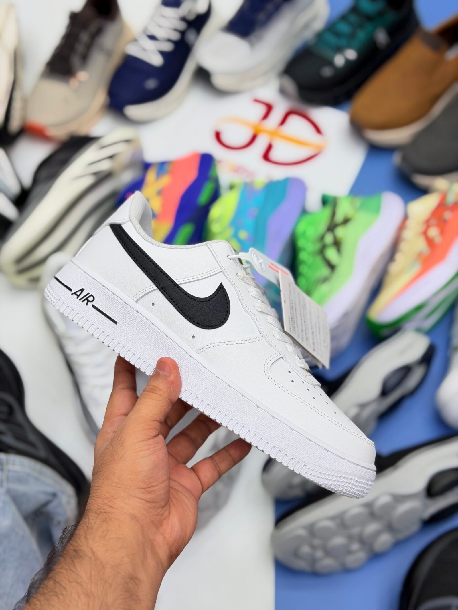 NKII AF1 "07 LOWS" | WHITE BLACK SWOOSH