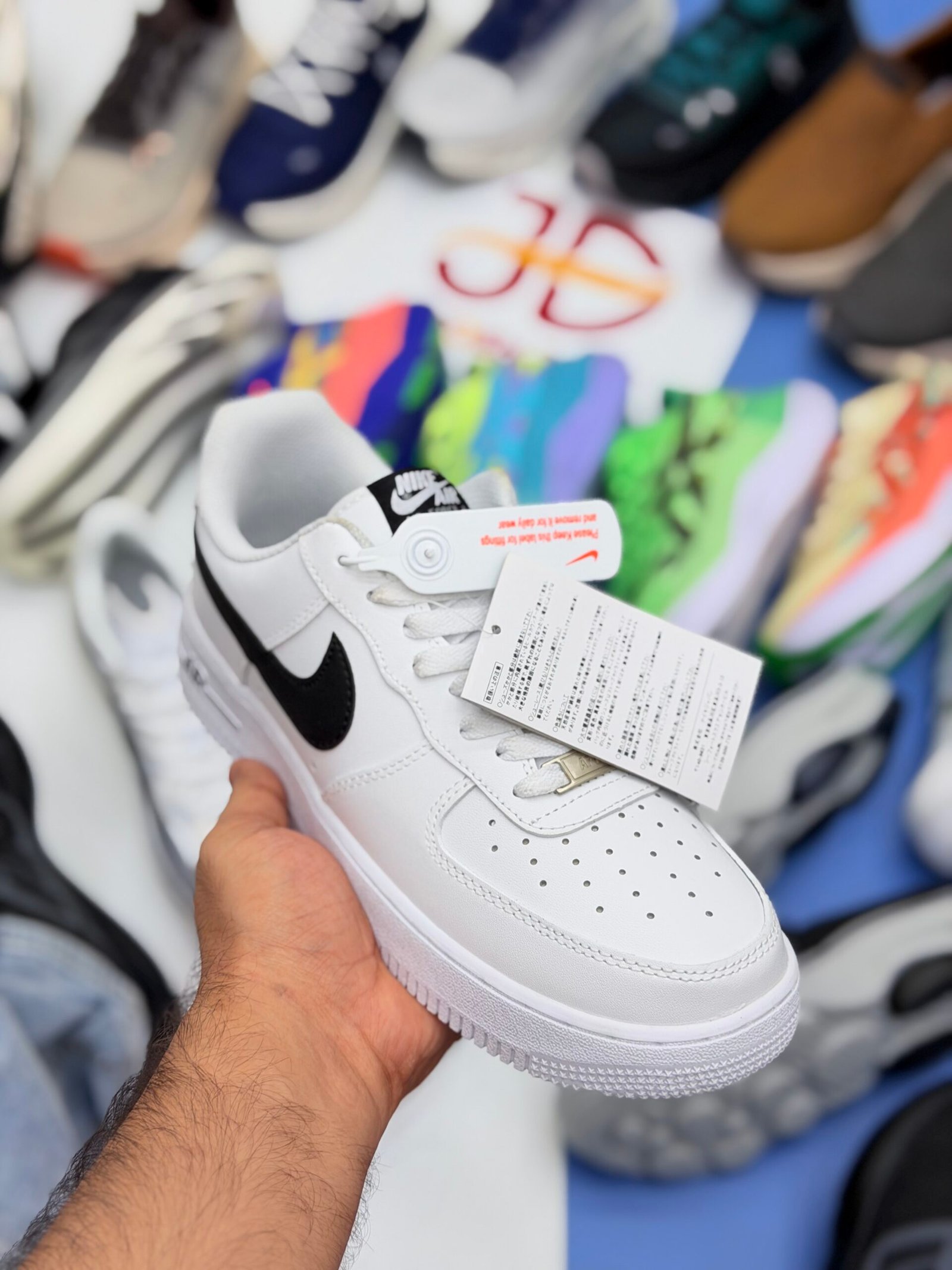NKII AF1 "07 LOWS" | WHITE BLACK SWOOSH